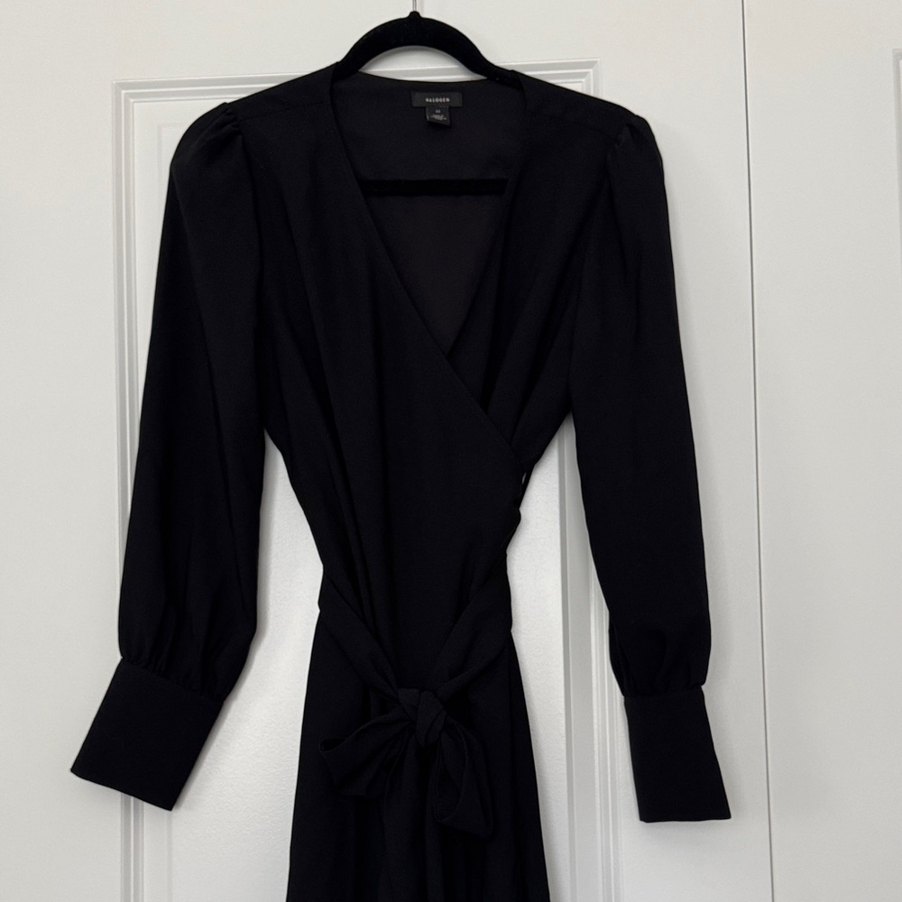 Banana Republic Elegant Black Wrap Dress